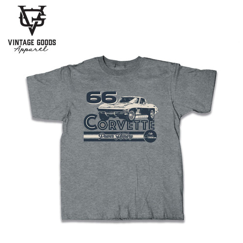 Vintage Goods Apparel "Power Hungry" 1966 Corvette Stingray Men's T-Shirt