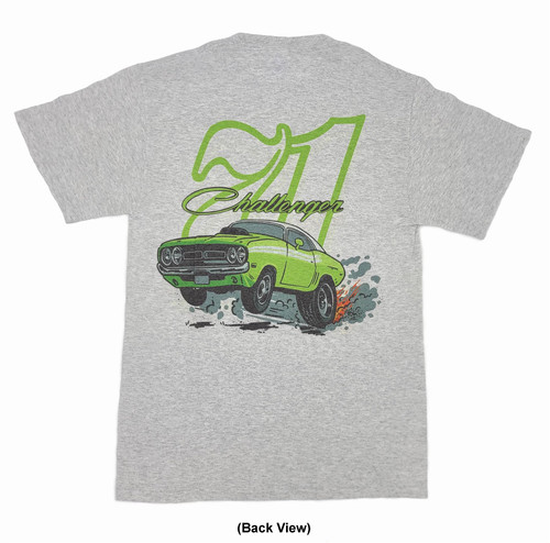 Retro Hobby 1971 Dodge Challenger Men's T-Shirt Grey