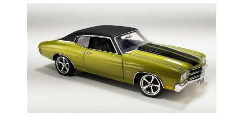 Acme 1:18 Scale 1970 Chevrolet Chevelle SS Restomod - Vinyl Top (Citrus Green) A1805525VT