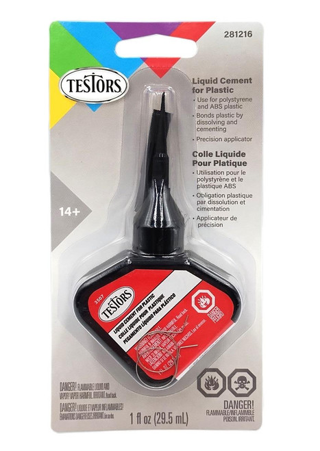 Testors Liquid Cement for Plastic 1 fl. oz. 281216