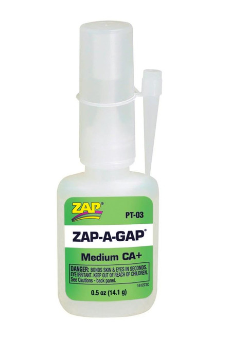 Zap-A-Gap Medium CA+ Adhesive Super Glue 0.5 oz. PT-03