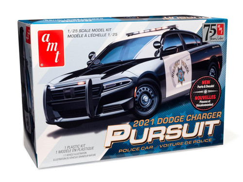 AMT 1:25 Scale 2021 Dodge Charger Police Pursuit Model Kit AMT1324M