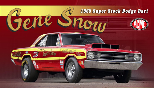 Acme 1:18 Scale 1968 Dodge Dart Super Stock - Gene Snow A1806410