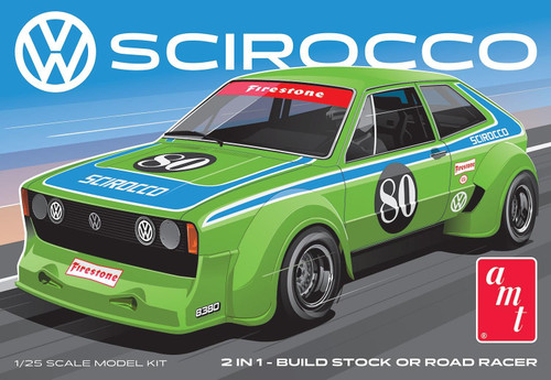 AMT 1:25 Scale Volkswagen Scirocco T/A Champ Model Kit AMT1476 AMT 1:25 Scale Volkswagen Scirocco T/A Champ Model Kit AMT1476