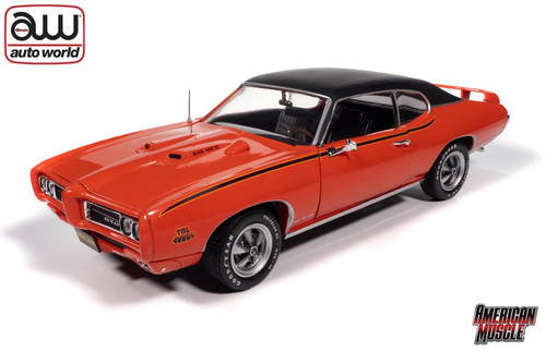 Auto World 1:18 Scale 1969 Pontiac GTO Judge (Carousel Red) AMM1351