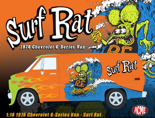 Acme 1:18 Scale 1976 Chevrolet G-Series Van - Rat Fink A1802105