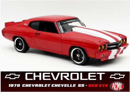 Acme 1970 Chevrolet Chevelle SS - Red Eye 1:18 Scale A1805529