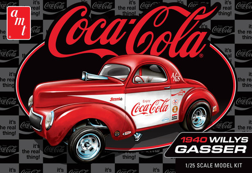 AMT 1:25 Scale 1940 Willys Coupe (Coke Race Team) Model Kit AMT1492
