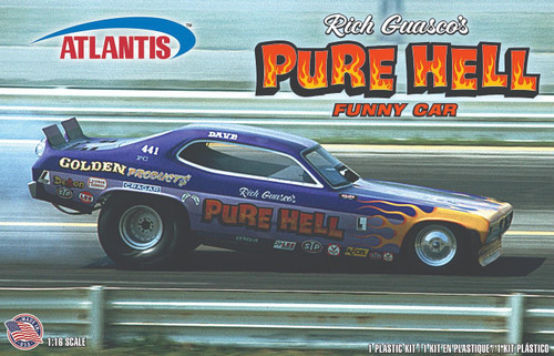 Atlantis 1:16 Scale Rich Guasco Pure Hell Racing Funny Car Model Kit H1495