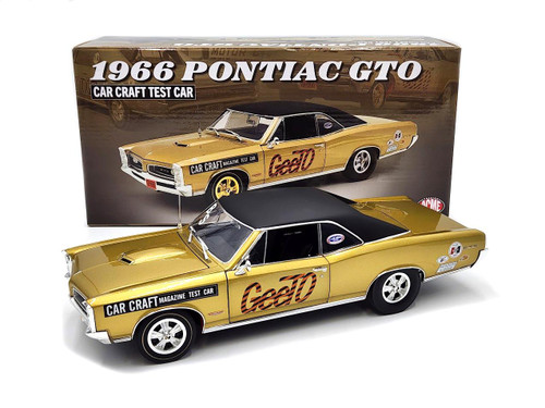 Acme 1:18 Scale 1966 Pontiac GTO Restomod (Yellow/Black) A1801219