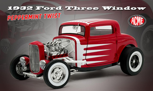 Acme 1:18 Scale 1932 Ford 3 Window - Peppermint Twist A1805026