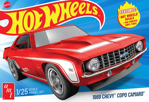 AMT 1:25 Scale 1969 Chevy Camaro COPO Hot Wheels Model Kit AMT1497