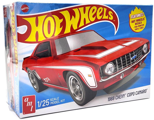 AMT 1:25 Scale 1969 Chevy Camaro COPO Hot Wheels Model Kit AMT1497