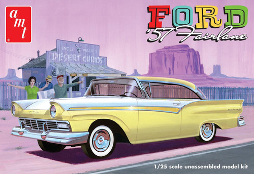AMT 1:25 Scale 1957 Ford Fairlane Hardtop 3-in-1 Model Kit AMT1533