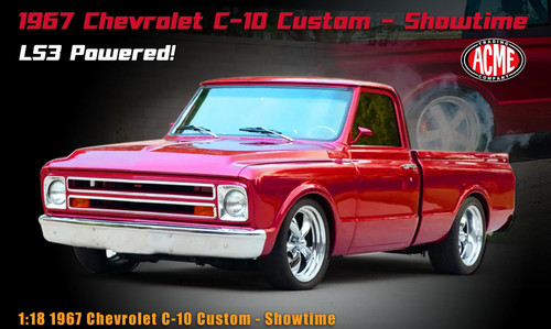 Acme 1:18 Scale 1967 Chevrolet C-10 Custom - Showtime A1807222 