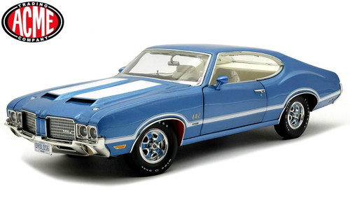 Acme 1:18 Scale Dr. Olds #6 1971 Oldsmobile 442 W-30 (Nordic Blue) A1805632