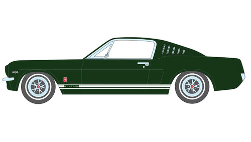 Auto World 1:18 Scale 1965 Ford Mustang 2+2 GT (Ivy Green) AMM1353