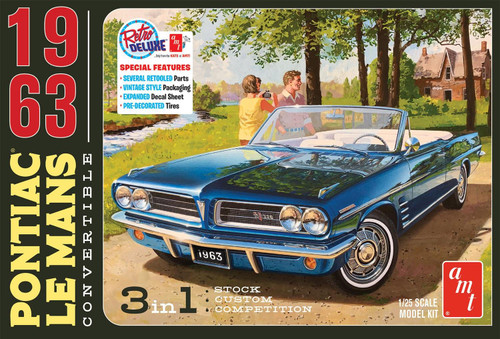 AMT 1:25 Scale 1963 Pontiac Le Mans Convertible Model Kit AMT1416