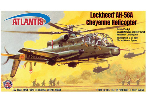 Atlantis 1:72 Scale Lockheed AH-56A Cheyenne Helicopter Model Kit A506