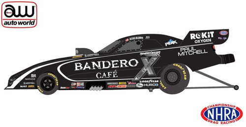 Auto World 1:24 NHRA 2026 Alexis Dejoria Bandero Tequila Chevy Camaro FC AWN062