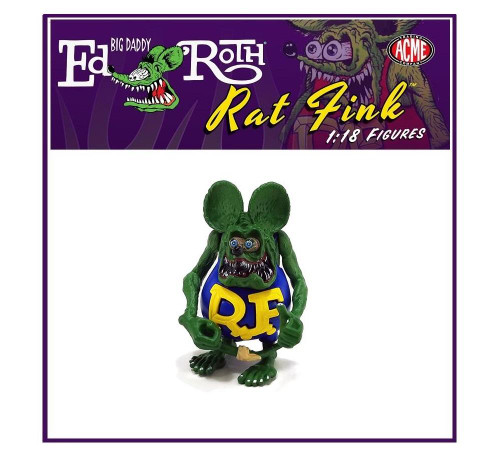 Acme 1:18 Scale Rat Fink Figure - Blue Shirt A1800118