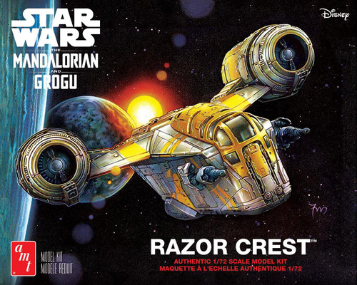 AMT 1:72 Scale Star Wars: The Mandalorian & Grogu Razor Crest Model Kit AMT1561M