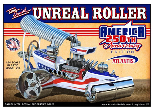 Atlantis 1:24 Scale Tom Daniel Unreal Roller Show Rod America 250th Anniversary Model Kit M5699