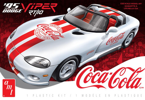 AMT 1:25 Scale 1995 Dodge Viper RT-10 Coca-Cola Model Kit AMT1573M