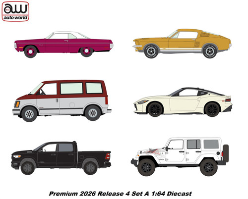 Auto World 1:64 Scale Premium 2026 Release 4 (Set A)
