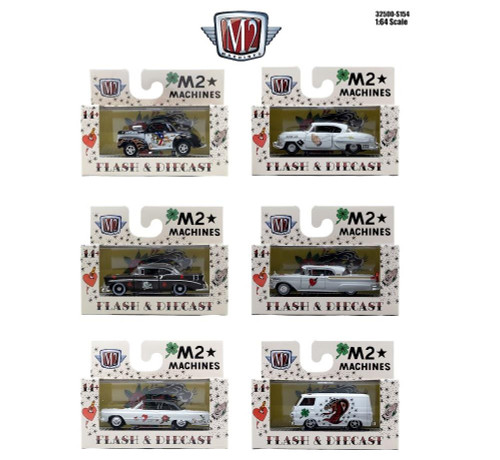 M2 Machines 1:64 Scale 32500-S154 Auto-Thentics Flash & Diecast Set