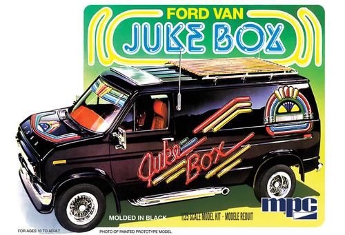 MPC 1:25 Scale 1981 Ford Van "Juke Box" Model Kit MPC1051
