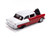Johnny Lightning Hobby Exclusive 1:64 Scale 1955 Chevrolet Bel Air (Red/White) JLSP408