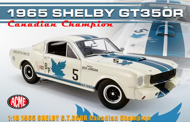 ACME 1965 FORD MUSTANG SHELBY GT350R #14 LE MANS 1/18 DIECAST WHITE A1801853