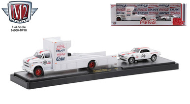 New M2 Diecast Machines 1:64 Coca-Cola Auto Haulers 1968 Chevy C60