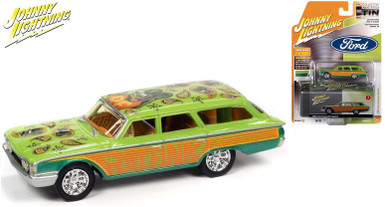 Johnny Lightning 1:64 Scale 1960 Ford Country Squire - Rat Fink