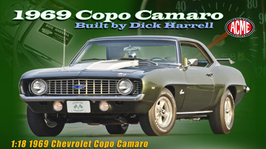ACME 社　1/18 1969 シボレー COPO カマロ Acme 1:18 Scale 1969 Chevrolet COPO Camaro - Dick Harrell (Green