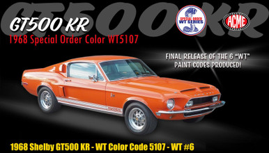 Acme 1:18 Scale 1968 Shelby GT500 KR - WT Color Code 5107