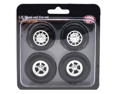 Acme 1:18 Scale Drag Wheel & Tire Set A1807019W - Retro Hobby
