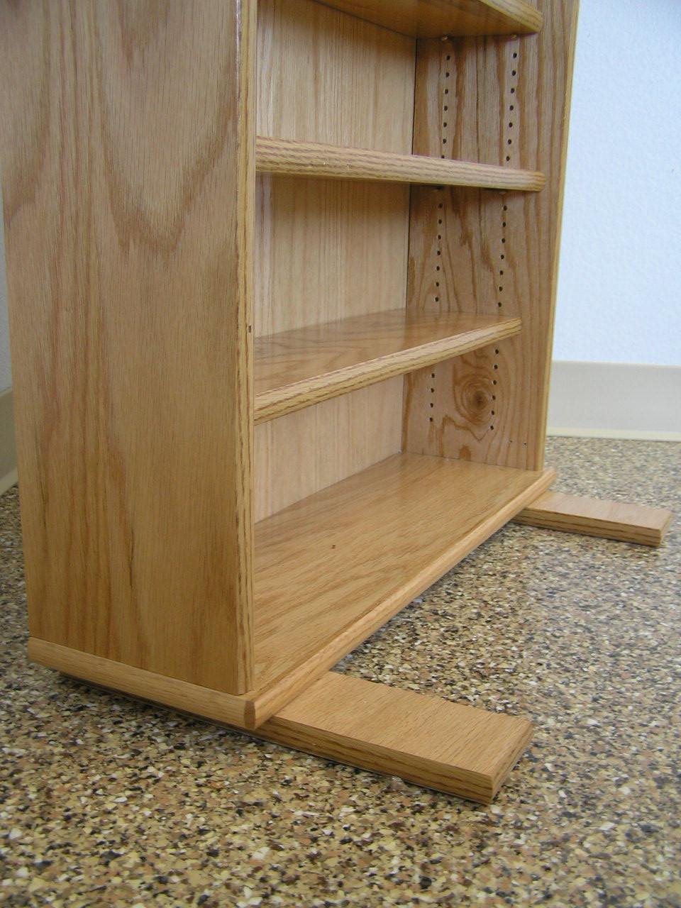 DVD Shelves 60" High Oak, Maple plywood USA made SHIPS FREE