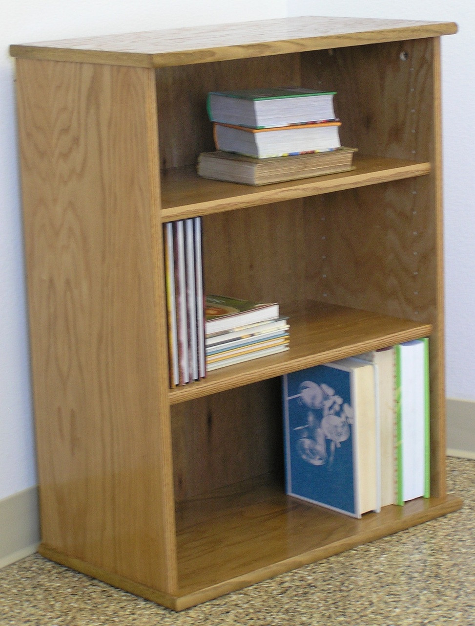 Bookcase 31" High Oak Maple Plywood Made in USA SHIPS FREE