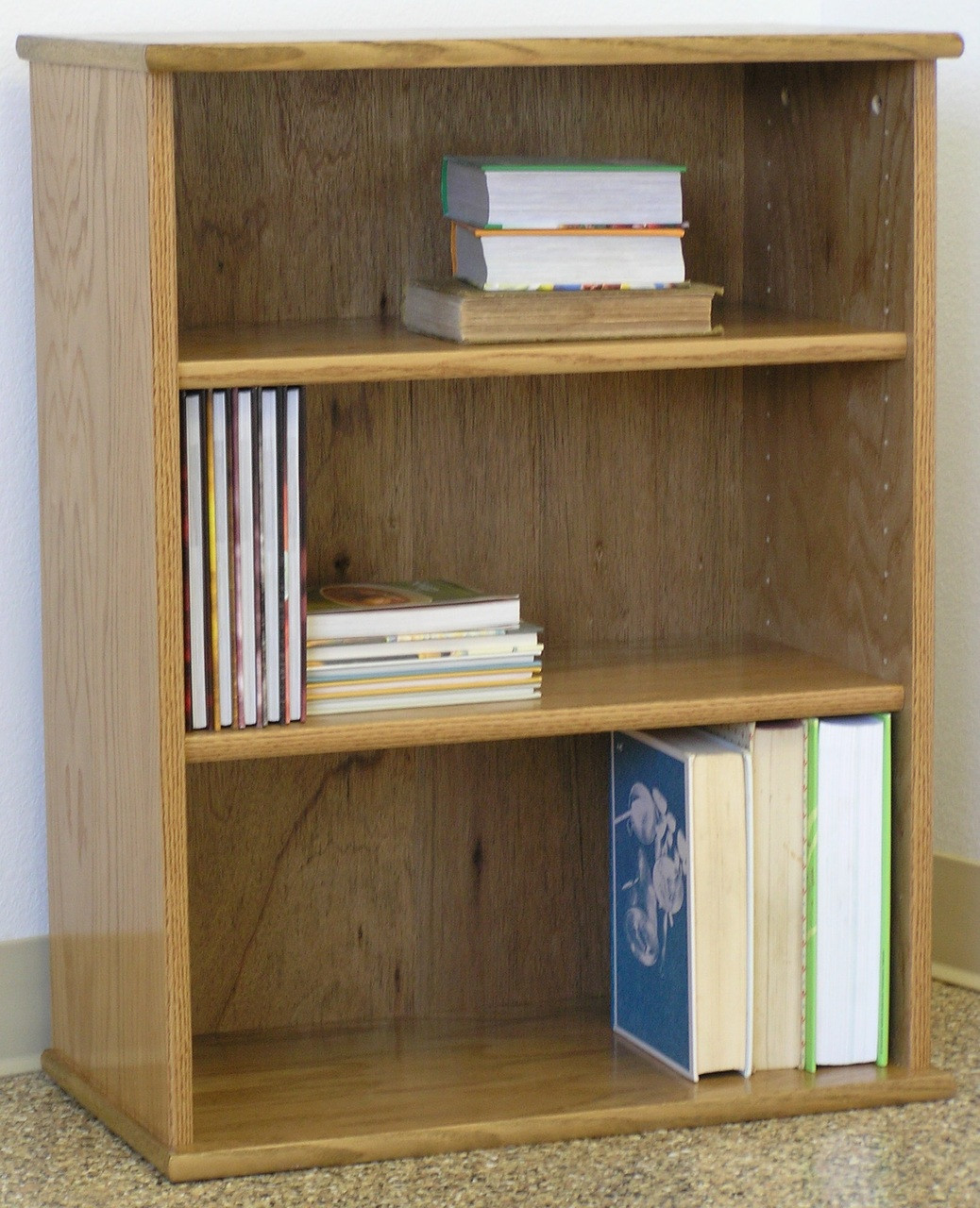 Wooden flat TV component stand 33 inches high