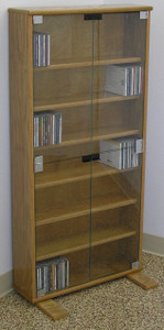 Dvd Storage Cabinets 27 To 72h Oak Maple Glass Doors Many Finishes
