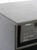 Top corner detail of 27" Entertainment Center & Stereo Cabinet in Black Oak  (805) 331-8506 https://www.decibeldesigns.com