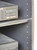Adjustable shelf detail of 27" Entertainment Center & Stereo Cabinet in Black Oak  (805) 331-8506 https://www.decibeldesigns.com