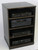 Front main view of our Ebony oak TV stand stereo cabinet 33 inches high.
(805) 331-8506  https://www.decibeldesigns.com