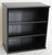 Book shelf 72 inches high shown in black finish with satin top coat. This 30 inch high bookcase serves as a finish example.  http://www.decibeldesigns.com  telephone 888.850.5589