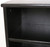 Book shelf 72 inches high shown in black finish with satin top coat. Top inside front edge and adjustable shelf. http://www.decibeldesigns.com  telephone 888.850.5589