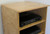 Top detail view. Stereo cabinet 50" high shown in natural oak Shown in natural oak with satin sheen top coat. http://www.decibeldesigns.com 888.850.5589