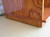 Audio rack bottom side view.  Finish shown is custom Minwax Wood Finish Gunstock 231. https:// decibeldesigns.com  805.331.8506