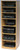 Audio cabinet 73 inches high shown in light brown oak finish. http://www.decibeldesigns.com 888.850.5589